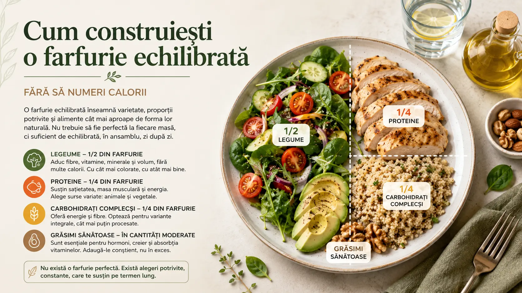 Cum construiești o farfurie echilibrată fără să numeri calorii
