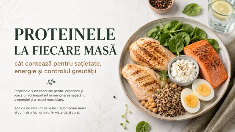 Proteinele la fiecare masă cât contează pentru sațietate, energie și controlul greutății